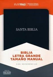 Biblia RVR60 LG Manual Piel Fabricada Negro