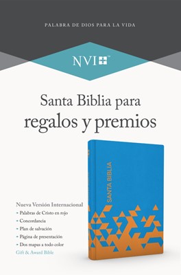 Biblia NVI Premios Y Regalos Azul Papaya