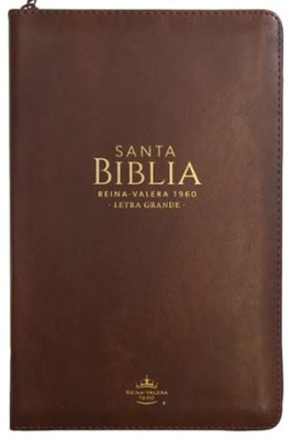 Biblia RVR60 065cz LG Clásica Café Cierr