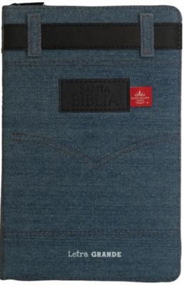 Biblia Reina Valera 1960 Letra Grande Jean Negro Cierre e Índice