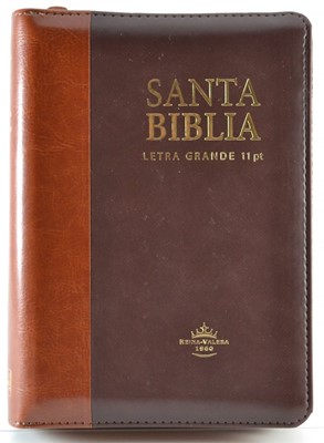 RVR60 Biblia Tamaño Portátil Letra Grande con Cierre e Índice