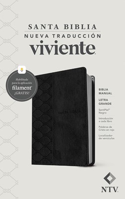 Biblia NTV Manual LG Negro con Filament