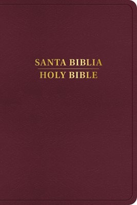 Biblia Bilingue 1960/KJV Borgoña Imitacion