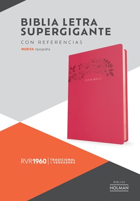 Biblia RVR 1960 Letra Súper Gigante Floral