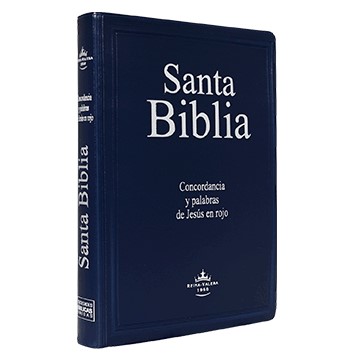 Biblia RVR60 Letra Grande Vinil Azul