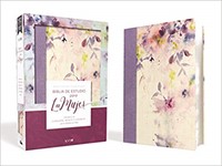 Biblia de Estudio para la Mujer NVI, Leathersoft/Tela Lila (Tapa Dura) [Biblia de Estudio]