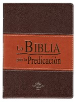 Biblia RVR086LG Predicación Marrón (SimiPiel) [Biblia]
