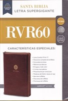 Biblia RVR60 SG Leathersoft cierre cafe (Rústico) [Biblia]