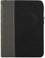 Biblia RVR1960 Negro/Gris Llama (Simi Piel ) [Biblia]