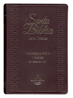 Biblia RVR1960 Letra Grande Concordancia Amplia (Vinil Vino) [Biblia]