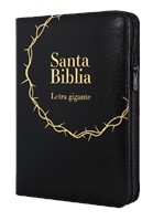Biblia RVR085cZLGia Negro Canto Dorado (simi piel negra con cierre) [Biblia]