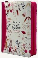 Biblia RVR60/045cz/cp/LG/PJR/Colección Primaveral Fucsia Con Cierre (Símil Piel con Cierre) [Biblia]