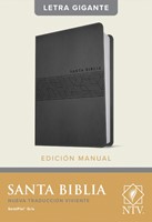 Biblia NTV Edición Manual/Letra Gigante/Gris/SentiPiel (Imitación piel) [Biblia]