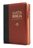 Biblia RVR046cLSGiPJRZTI 11 P Marrón Neg (Simipiel con Cierre) [Biblia]