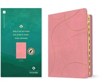 Biblia NTV De Estudio Diario Vivir para jóvenes Rosa/Índice (Imitación Piel) [Biblia de Estudio]