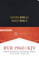 Biblia Bilingue 1960/KJV Letra Grande Negro (Imitación Piel) [Biblia Bilingue]