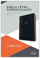 Biblia RVR60 Letra Supergigante Negro - Café Simi Piel [Biblia]