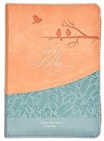 Biblia RVR60/045czti/LGi/PJR/Rosa/Azul Pájaros (Símil Piel con Zipper) [Biblia Compacta]