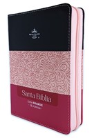 Biblia RVR60/045czti/LG/PJR/Tricolor Negro/Rosa/Fucsia (Imitación Piel con Cierre) [Biblia Compacta]