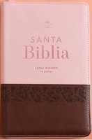 Biblia RVR60 068 CZTI LGI Café/Rosa Con Mariposas (Imitación Piel con Cierre) [Biblia]