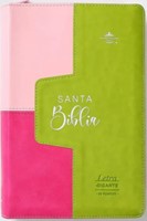 Biblia RVR60 068 czti Colección Iconic Fucsia/Rosa/Lima (Imitación Piel con Cierre) [Biblia]