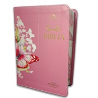 Biblia RVR60 Tamaño Manual Letra Grande con Canto Pintado (Imitación Piel) [Biblia Compacta]