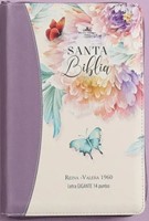 Biblia RVR60 068czti PJR CP jardín lila Tamaño Manual (Imitación Piel con Cierre) [Biblia]