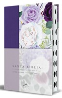 Biblia RVR1960 TD Morada con flores Índice (Tapa Dura) [Biblia]