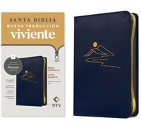 Biblia NTV Compacta LG Azul Simi Piel (Simi Piel) [Biblia Compacta]