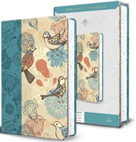 Biblia RVR60 Azul Con Pájaros/ Letra Gigante Imitación Piel/ Canto Pintado (Simi Piel) [Biblia]