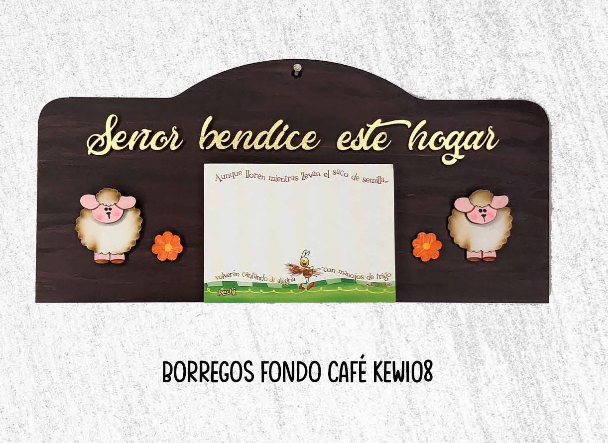 Portanotas Borregos Fondo Cafe