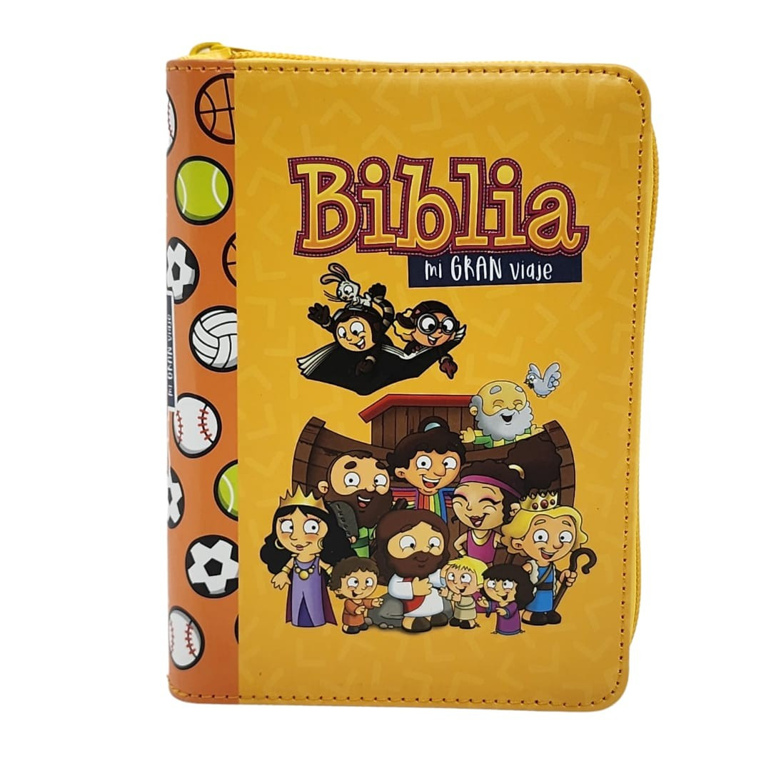 Biblia Mi Gran Viaje RVR60  Naranja Cierre