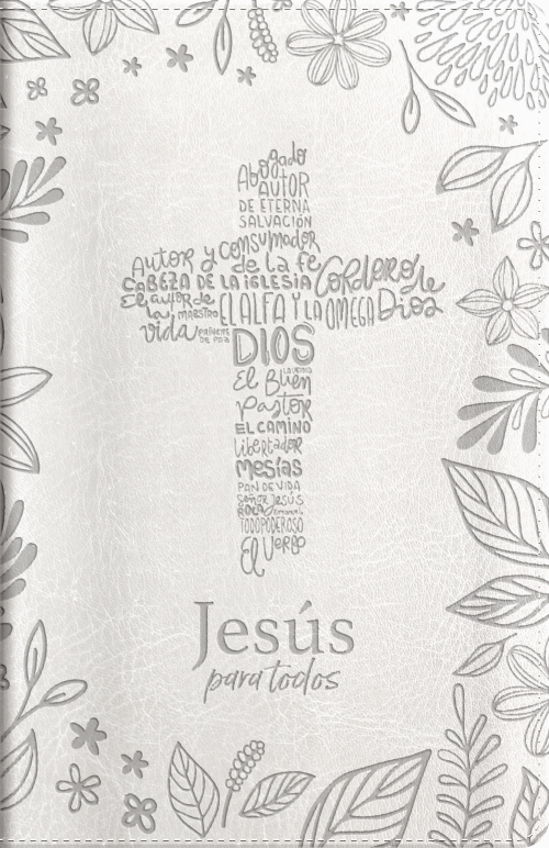 Santa Biblia de Promesas RVR-1960, Jesús Para Todos, Letra Grande / Tamaño Manual, Piel especial con cierre, Marfil