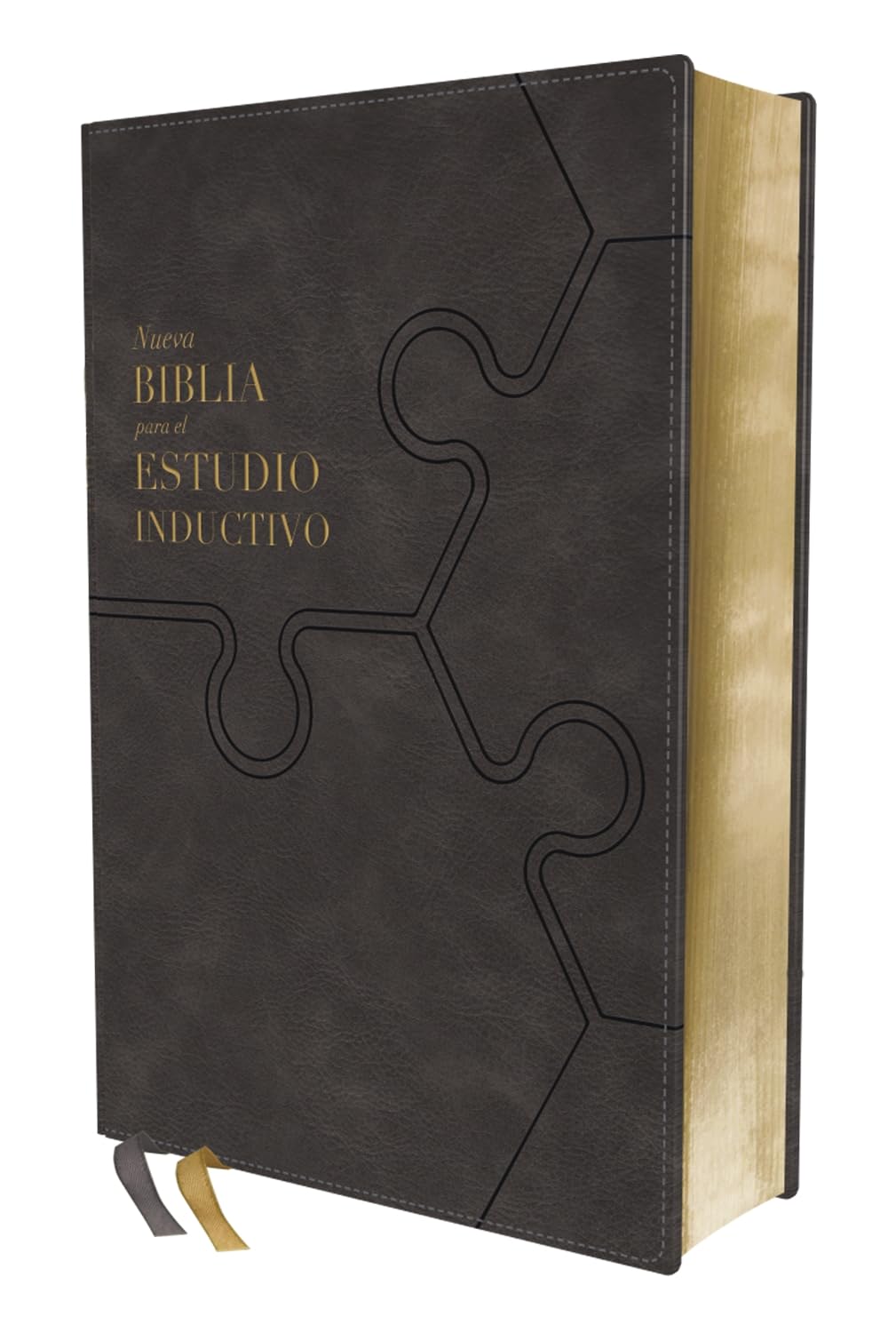Biblia NBLA Estudio Inductivo / Gris Piel Italiana