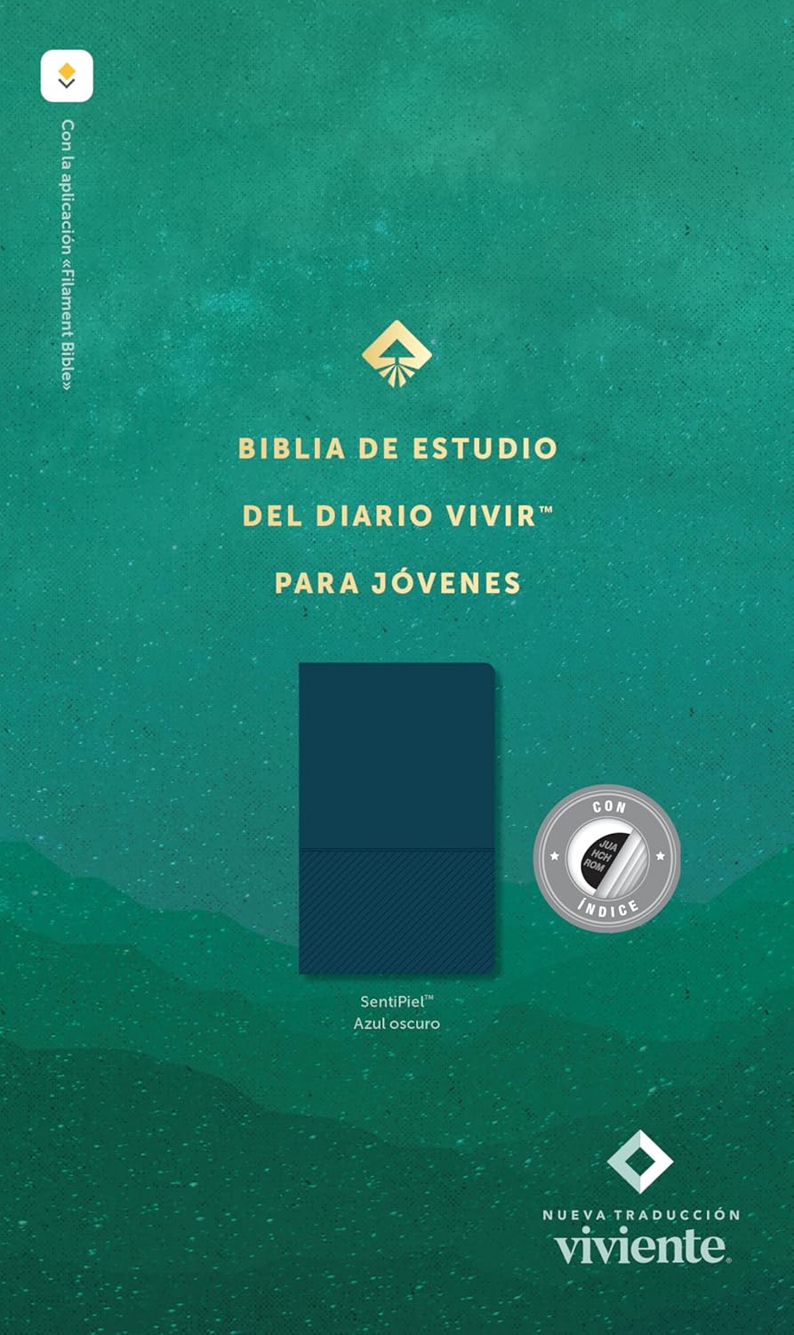 Biblia NTV De Estudio Para Jóvenes Azul Índice Con Filament