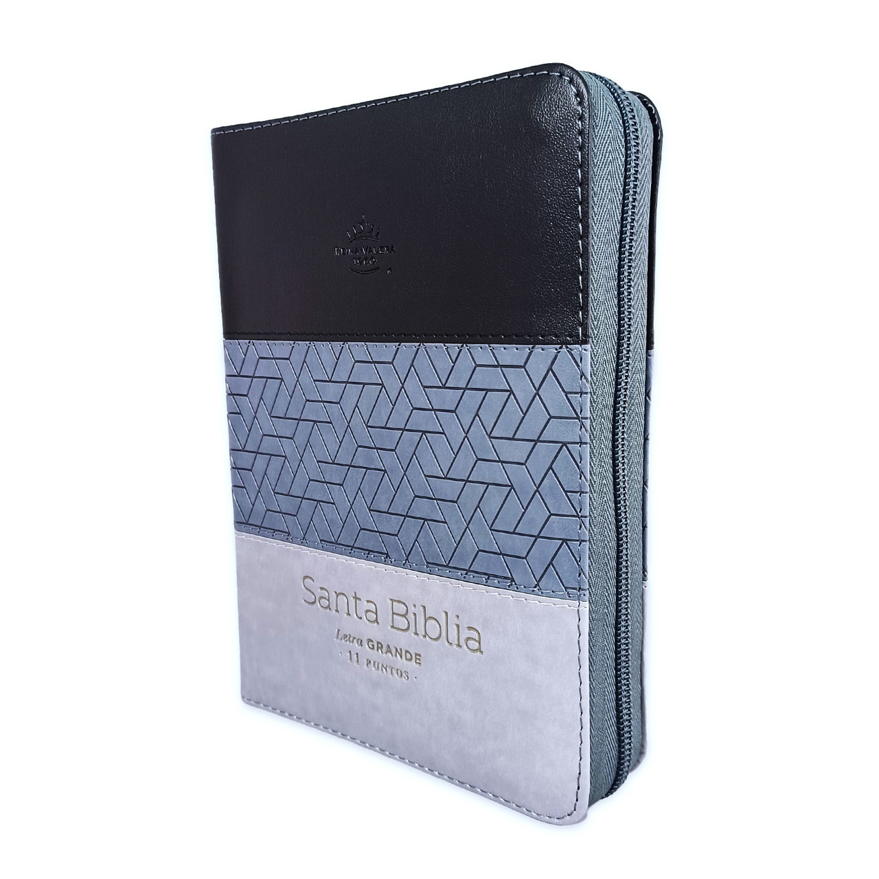 Biblia RVR60/045czti/LG/PJR/Tricolor Negro/Gris/Gris
