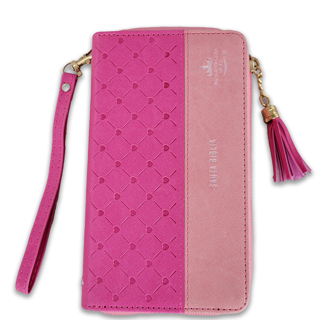 Biblia RVR6015CZTI/ Chequera Fucsia-Rosa/ Cierre